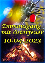 Emmausgang mit Osterfeuer